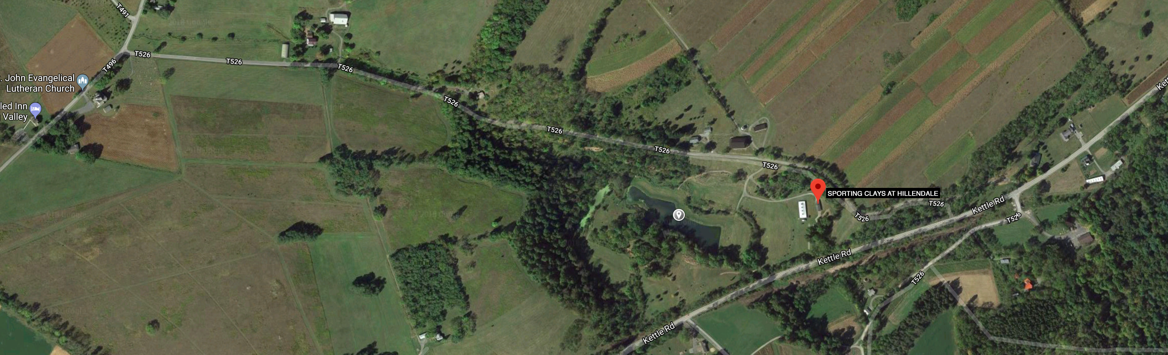 Map and directions to Hillendale Sporting Clays, 5576 Kettle Road, Tyrone PA 16686